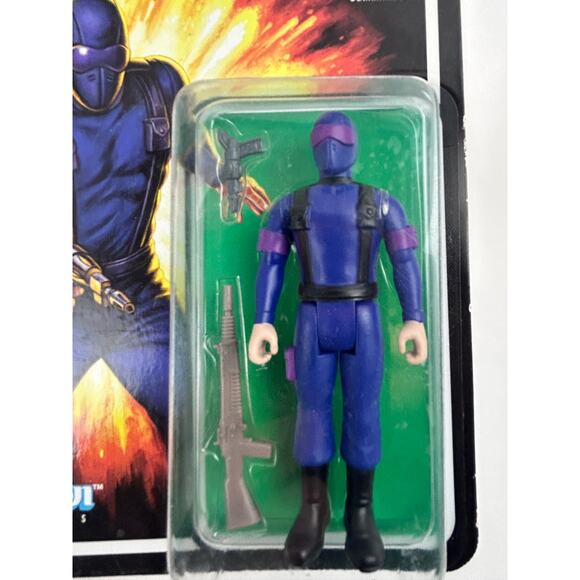 GI Joe Snake Eyes Commando Super7 ReAction 3.75 in sealed card 2021 - Picture 2 of 4